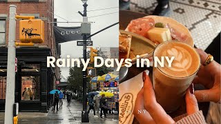 NYC VLOG 🍎｜ny was crying and so was i 🌧️ [upl. by Anirroc]