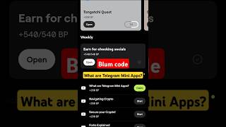 What are Telegram Mini Apps Blum code blumcode blum [upl. by Eloccin]