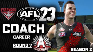 Anzac Day CLASSIC  AFL 23  Manager Mode Essendon  Round 7 [upl. by Meerak]