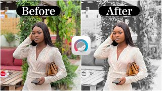 HOW TO CHANGE PICTURES BACKGROUND COLOR USING FACETUNE 2 [upl. by Galliett]