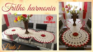 🌹Trilho Harmonia em Crochê  12  Por Vanessa Marcondes [upl. by Atimad]