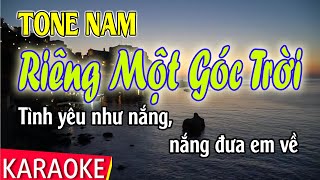 Karaoke Riêng Một Góc Trời Tone Nam  Thái Tài [upl. by Adnilev]