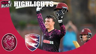 World Class Banton Century Inspires Somerset  Somerset v Kent  Highlights  Vitality Blast 2019 [upl. by Arhez411]