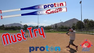 Proton Sports Smith SSUSA Senior Softball Bat Review  Gordo Life Softball [upl. by Anayik]