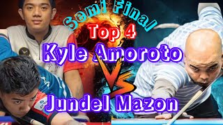 KYLE AMOROTO 🆚 JUNDEL MAZON TOP 4 Ten Ball Tournament [upl. by Llehcar]