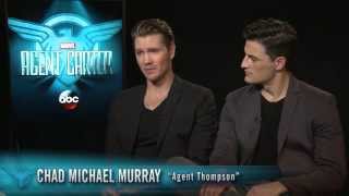 Marvels Agent Carter  Chad Michael Murray amp Enver Gjokaj Interview [upl. by Figge]