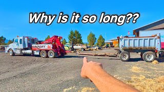 The real reason hitches are so LONG on dump truck trailers [upl. by Deryl300]