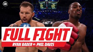 Full Fight  Ryan Bader vs Phil Davis  Bellator 180 [upl. by Odawa331]