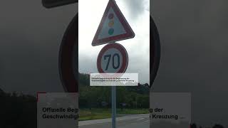 Neues Tempolimit an B 403 in Grasdorf [upl. by Emmit]