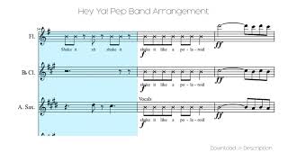 Hey Ya Pep Band Arrangement [upl. by Olinad]