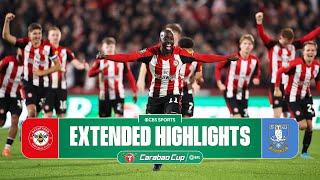 Brentford vs Sheffield Wednesday Extended Highlights  Carabao Cup  CBS Sports Golazo [upl. by Milzie]