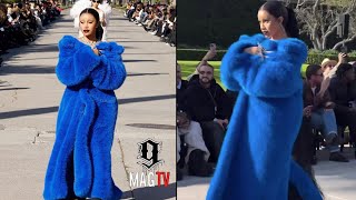 Cardi B Is Unbothered By Trolls Criticizing Her Runway Walk During Balenciaga Fashion Show 💃🏾 [upl. by Aehsan]