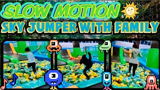 TREVOR TEPOI 🔥 SLOW MOTION JUMP VIDEO  KIDS HOLIDAY PLAY TIME SKY JUMPER [upl. by Strephon]