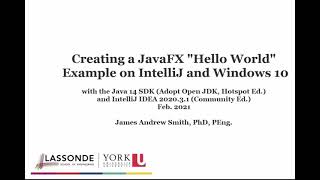 Practical Java a first JavaFX project in IntelliJ using Windows 10 [upl. by Wahlstrom]