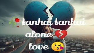 tanhai tanhaitanhai songlofi songs hindibewafa songheartbreak reels tanhaalone [upl. by Noinatrad]