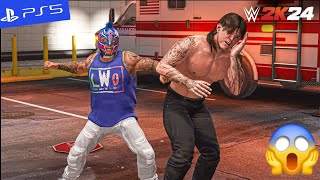 Rey Mysterio Attacks Dominik Mysterio Backstage  WWE 2K24 Gameplay  PS5quot 4K60 [upl. by Sheba593]