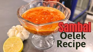 Sambal Oelek Recipe  Sambal Oelek Chili Paste  How to Make Red Chili Paste [upl. by Nirda971]