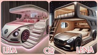 Lisa or Lena 9 PART3 luxurious bedroom funnyfantasy bed cute bedroom edition 2024 [upl. by Lough860]