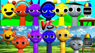 Original Sprunki 3D vs 3D Fake Version  CAT CALL [upl. by Alexander]