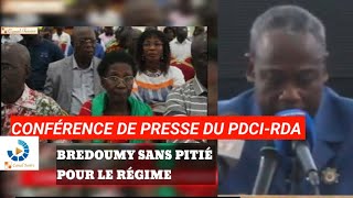 CONFERENCE DE PRESSE DE SOUMAÏLA BREDOUMY PORTEPAROLE DU PDCIRDA [upl. by Alvar226]