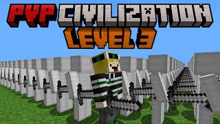 Minecraft but I become the HERO of PVP CIVILIZATION [upl. by Reviel]