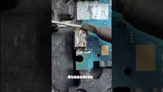 All TYPEC JECK REMOVE😱 with soldering iron viralvideo viralreels support mobilerepairsolution [upl. by Shultz]