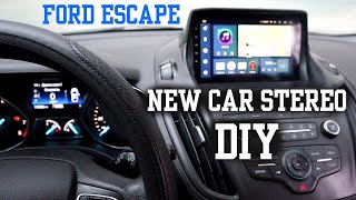 Install ANDROID CAR STEREO by myself on Ford Escape 2018 [upl. by Assili]