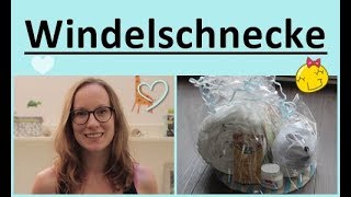 Windelschnecke  DIY  Geschenk zur Geburt  Baby  Mamalina  Windel [upl. by Ayr249]