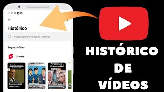 Como encontrar o histórico de vídeos assistidos recentemente no YouTube [upl. by Adlesirhc]