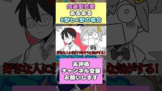 全ての血液型が恋愛をしたら？B型ちゃんとA型ちゃんの場合！p丸様 切り抜き 血液型あるある 血液型性格 b型あるある a型あるある shorts [upl. by Amador]