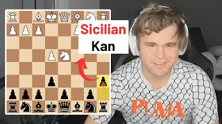 Magnus Carlsen Shows How to Play the Perfect Sicilian Kan [upl. by Barbuto]