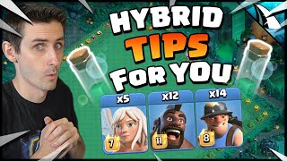 TIPS to IMPROVE your HYBRID Attack in Clash of Clans [upl. by Kimura]