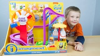 Imaginext SpongeBob SquarePants Glove World  Review by Kinder Playtime [upl. by Saul]