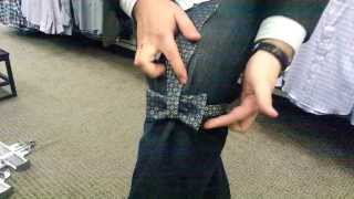 Zach from Mens Wearhouse shows us how to tie a bow tie [upl. by Ikram]