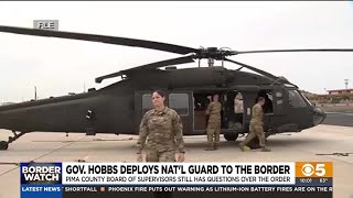 Gov Hobbs deploys National Guard to the border [upl. by Viv]