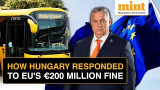 Hungary Threatens To Send Buses Full Of Refugees To EU HQ In Protest Against Immigration Policy Fine [upl. by Allistir49]