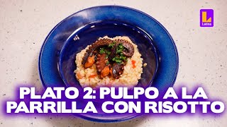 El Gran Chef Famosos PROGRAMA 03 de enero Plato dos Pulpo a la parrilla con RisottoLATINA EN VIVO [upl. by Nod]