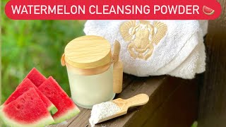 How To Make Watermelon Face Cleansing Powder 🍉 [upl. by Janet]