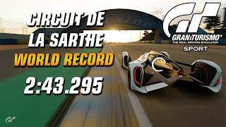 GT Sport World Record  Online Time Trial A 200521030621  Circuit de la Sarthe [upl. by Einned151]