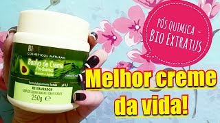 MÁSCARA INCRÍVEL PÓS QUIMICA BIO EXTRATUS  ABACATE E JOJOBA [upl. by Erdnad745]