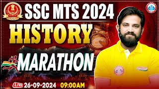 SSC MTS History Marathon  SSC MTS Marathon Classes 2024  GK GS for MTS 2024 By Naveen Sir [upl. by Zawde704]