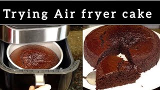 Trying cake in Air fryer  Cake kharab hogya🥲 Khadija’s Vlog [upl. by Tesler]