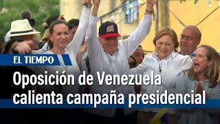 Candidato opositor Edmundo González calienta la campaña presidencial en Venezuela [upl. by Naesal]