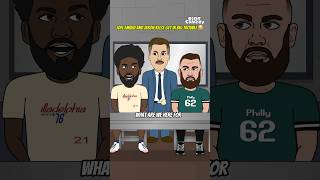 Joel Embiid and Jason Kelce Get In Big Trouble 😂 nbanews nflnews [upl. by Ellevehs750]