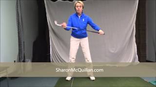 Sharon McQuillan Golf Backswing Drill Line up the Club Drill [upl. by Coleman]