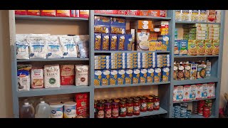 Prepper Pantry Tour  3 Big Food Pantries [upl. by Yoc]