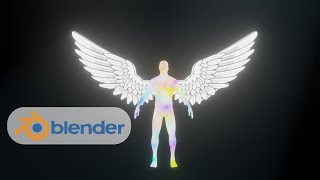 Easy Angel wings creationanimation tutorial Blender 28 in English [upl. by Heise]