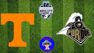 TENNESSEE vs PURDUE MUSIC CITY BOWL LIVE GAME CAST amp CHAT [upl. by Margarete]