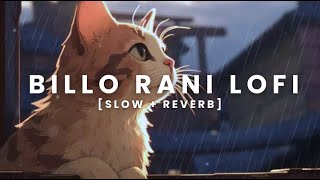 Billo Rani Lofi SlowedReverb  Billo Rani Lofi Song  billorani [upl. by Deehan]