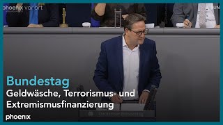 Bundestag Bekämpfung von Geldwäsche Terrorismus u Extremismusfinanzierung [upl. by Aikem]